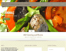 Tablet Screenshot of adcateringandevents.com